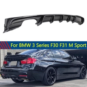 MP STYLE REAR BUMPER SPOILER DIFFUSER FOR 2012-2018 BMW 3 SERIES F30 F31 M SPORT - Foto 1 di 10