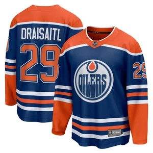 Herren Fanatics Leon Draisaitl Royal Edmonton Oilers Heim Ausreißer Trikot - Bild 1 von 3