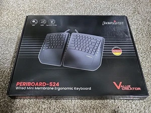 NEW Perixx Split PERIBOARD-524 USB Ergonomic Split Keyboard Wired - Picture 1 of 5