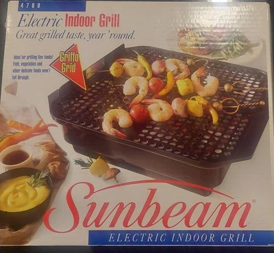 Vintage Sunbeam Indoor Electric Grill Model 4760 ( Open Box) - Image 1 of 3