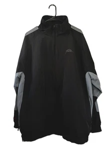 Herren Vintage FUBU Windbreaker Jacke Urban Streetwear - L, schwarz/grau - Bild 1 von 5