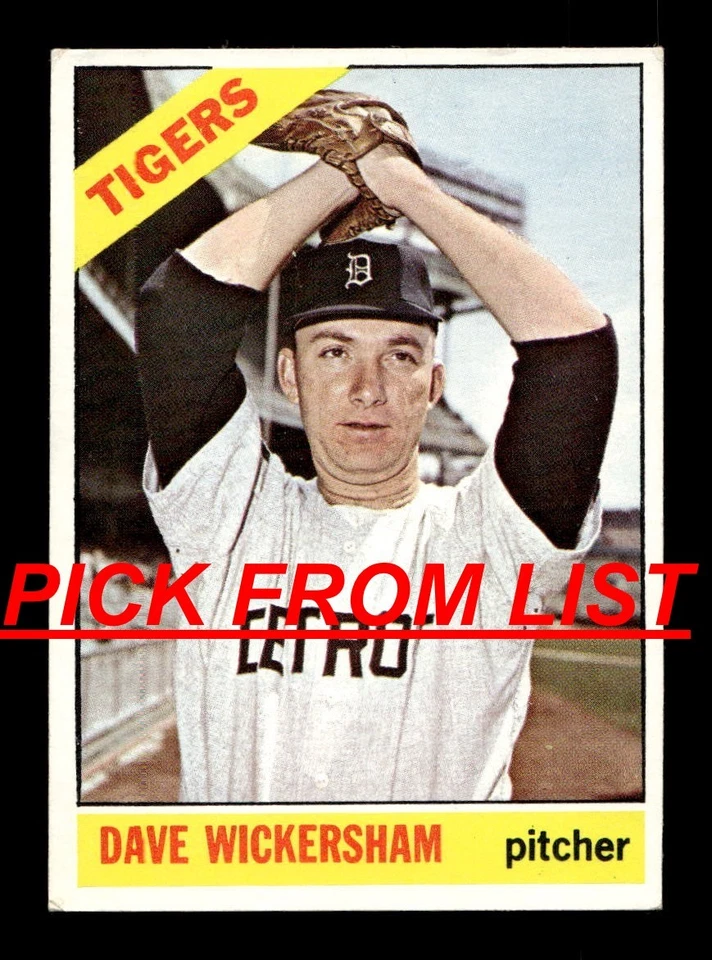 1966 Topps Baseball #2-327 VG-EX Pick From List ALL PICTURED yy6 yy9 - Image 1 of 1