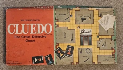 Cluedo Board Game 1965 Waddingtons Vintage Complete Family Fun Collectible - Image 1 of 4