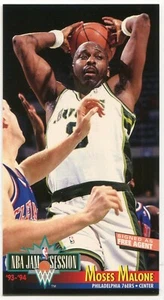 1993-94 Fleer Jam Session #170 Moses Malone Philadelphia 76ers - Picture 1 of 2