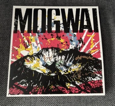 SIGNED Mogwai The Bad Fire Clear 2xLP Vinyl LP Rock Action Records Autographed - Image 1 of 3