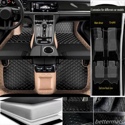 For Volkswagen Jetta Car Floor Mats Auto Carpets Luxury Liner Cargo Waterproof - Image 1 of 4