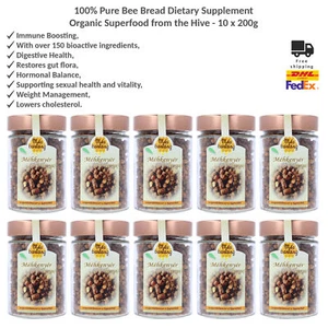 100% Pure Bee Bread Dietary Supplement - Organic Superfood, Mezbarlang 200gx10 - Picture 1 of 3