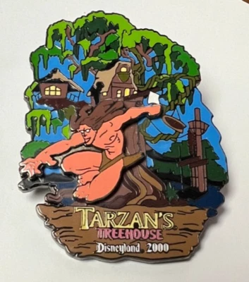 Disney 2000 - Colección Atracciones Disneyland - Prendedor Tarzán’s Treehouse - DLR Foto 1 de 3