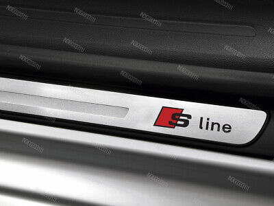 6 X Audi S-line Aufkleber Für Türschwellen A1 A3 A4 A5 A6 A7 A8 RS TT Q5 Q7 #56 • 13.31€