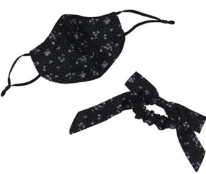 Máscara facial y scrunchie floral negra para mujer Free People O/S Az-00000472 - Imagen 1 de 1