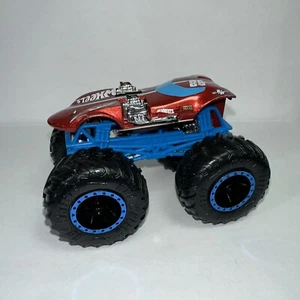 1:64 Hot Wheels Monster Truck Red Blue HW 89 Blue Line - Picture 1 of 5