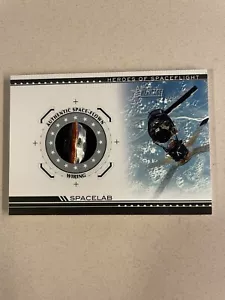 SPACELAB AUTENTICA CARTA RELIQUIA CABLAGGIO VOLATO SPAZIALE MISSIONE NASA TOPPS HERITAGE - Foto 1 di 2