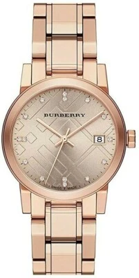 Nuevo reloj para mujer Burberry The City BU9126 tono rosa acero inoxidable Foto 1 de 2