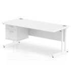 Dynamic Impulse W1800 X D800 X H730mm Straight Office Desk Cantilever Leg With 1