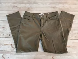 Loft Jeans Size 4 Modern Crop Skinny Dark Gray/Green Mid Rise Stretch Denim - Picture 1 of 8