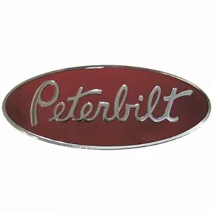 3.25 X 8 Inch Peterbilt Hood Logo Emblem - Foto 1 di 3