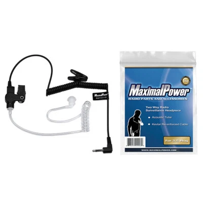 MaximalPower 3.5mm Listen-Only Surveillance Headset for Kenwood RHF 617-1N - Image 1 of 4