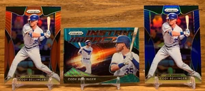 LOTE CODY BELLINGER ROJO + Azul + Teal Wave Prizm | 2019 Panini Prizm Dodgers Cubs - Imagen 1 de 2