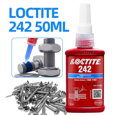 Loctite 242 Schraubensicherung,Blau,Mittelfest ,Schrauben Kleber Schraube 50ml