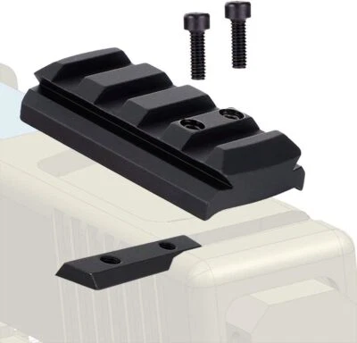 Placa de montaje de mira de punto rojo Picatinny montaje en riel para Glock 17 19 22 23 26 27 34 Foto 1 de 4