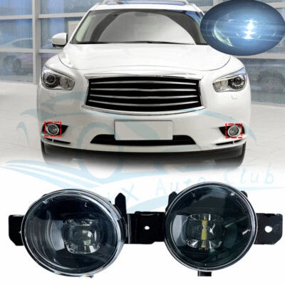 PARA NISSAN MURANO PARA INFINITI QX60 G37 Par Parachoques Delantero LED Luces Antiniebla Lámparas s Foto 1 de 4