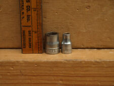 Craftsman 1/4 Inch Square Drive Sockets 7/16 & 7/32 =V= Mid-1947 to 1967