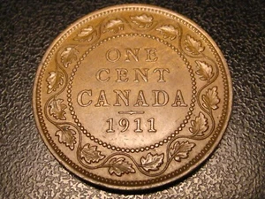 1911 Canadian Large Cent - Picture 1 of 4