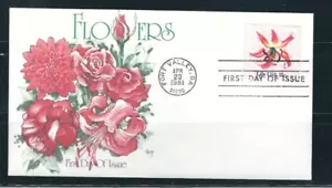USA SC # 1879 Flowers - Lily - FDC . Marg Cachet - Picture 1 of 1