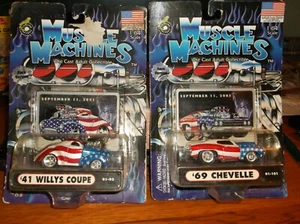 MUSCLE MACHINES LOT WILLYS & CHEVELLE - Picture 1 of 1