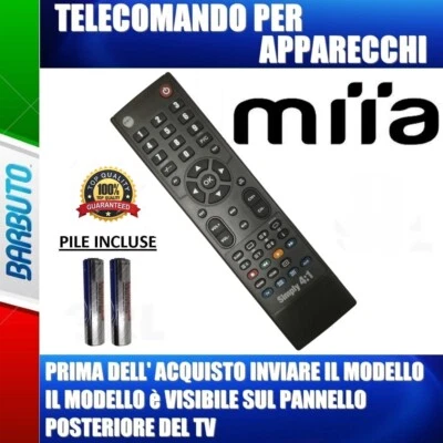 TELECOMANDO UNIVERSALE MIIA CLICCA IL TUO MODELLO LO RICEVERAI GIÃ PRONTO - Immagine 1 di 2