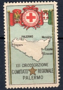 EI1251 Reklamastempel Zivilmobilisation Italien: Palermo Rotes Kreuz - 2. Wahl - Bild 1 von 1