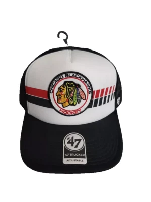 Sombrero Chicago Blackhawks '47 Marca Paquete de Cera Camionero Malla de Espuma Ajustable OSFA Foto 1 de 4