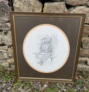 REDUCED William Geldart Pencil Print Old Lady Signed Limited Edition. 1 of 250. - Picture 1 of 7