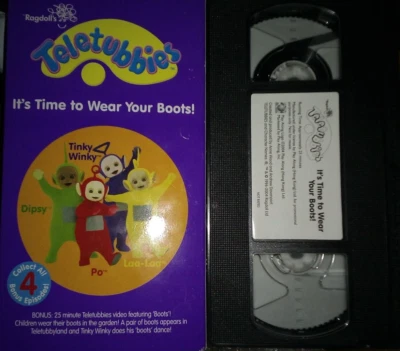 Teletubbies~It's Time To Wear Your Boots! (VHS-2004) PBS~RARE Promotional Video - Image 1 of 3