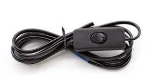 2.5m 250cm Lamp power cord with switch repair cable DIY 0.75mm 2 core - Picture 1 of 4