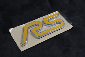 Ford Focus RS reflective gold inlay decal for Emblems (2 per order)