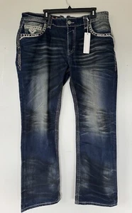 Brand New Men's Rock Revival "Valko" Straight 40x32 - Picture 1 of 8