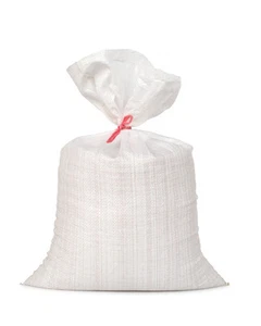 10 Stück PP-Gewebesäcke 40 x 60 cm mit Band 75g weiß 15kg 20 Liter Sandsack - Bild 1 von 1