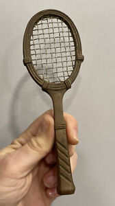 Vintage 7" Solid Brass Tennis Racquet