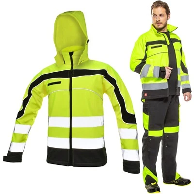 Softshelljacke Softshell Arbeitsjacke Jacke Berufsjacke Gelb Neon Gr. M - XXXL - Bild 1 von 3
