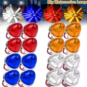 4Pcs LED Watermelon Lights With Reflector LED Turn Signal Lights 12V-24V Lorry - Picture 1 of 21