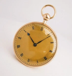 QUARTER REPEATER POCKET WATCH -14K GOLD , BREGUET c.1830-35 - Picture 1 of 12