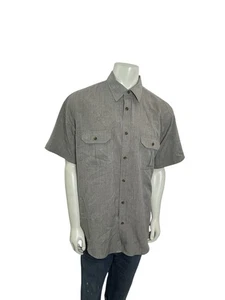 Haggar Men’s Size Large Short Sleeve Button Up Outdoor Fishing Hiking Shirt - Picture 1 of 6