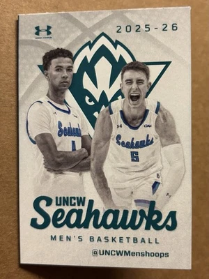 2025-26 UNC-Wilmington Seahawks Men’s Basketball Pocket Schedule-Reeds Jewelers  - Image 1 of 3