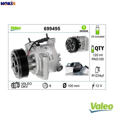 COMPRESSOR AIR CONDITIONING 699495 FOR DACIA DUSTER LOGAN/II/MCV SANDERO 1.5L - Image 1 of 4