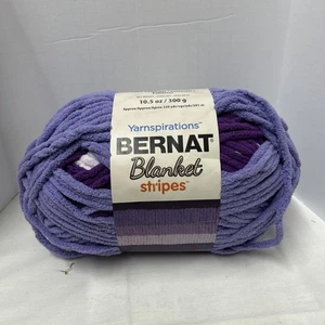 NUEVO Bernat Manta Rayas Hilos Espiraciones Hilo Uva Soda 10.5oz 220 Yardas - Imagen 1 de 5