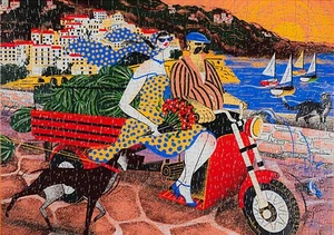 Puzzle 500 Teile Zwischen den beiden Golfen Kunst von Marla Cruz - Bild 1 von 2