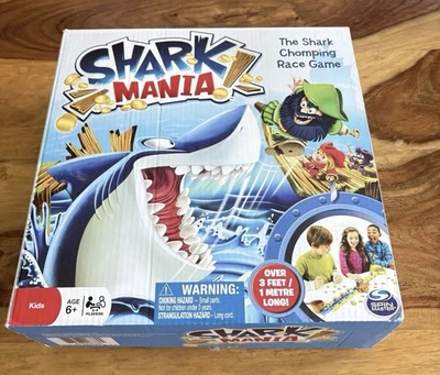 Shark Mania! Chomping Race Board Game Rare 2014 SpinMaster COMPLETE - Image 1 of 2
