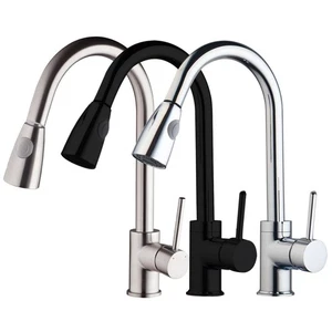 Rubinetto miscelatore acqua calda e fredda spruzzatore rubinetto estraibile girevole 360° lavabo cucina - Foto 1 di 24