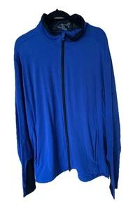 Greyson Golf Sequoia Mockneck Full Zip Performance Jacket Size XXL Royal Blue - Picture 1 of 8